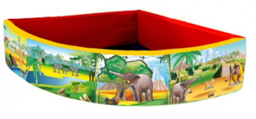 Бассейн угловой полукруглый с шелкографией - fgospostavki.ru - Иркутск