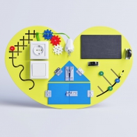 Бизиборд «Большое жёлтое сердце» - fgospostavki.ru - Иркутск