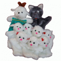 Набор перчаточных кукол "Волк и семеро козлят" - fgospostavki.ru - Иркутск