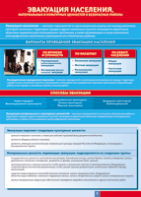 Таблица "Эвакуация населения" (100х140 сантиметров, винил) - fgospostavki.ru - Иркутск