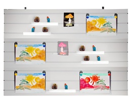 Стенд экспозиционный навесной для детских работ - fgospostavki.ru - Иркутск