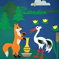 Пособие для слабовидящих детей - Театр-сказка "Лиса и журавль" - fgospostavki.ru - Иркутск