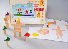 Игровой набор Фребеля "Конструктор деревянный без соединений-3" (Серия "Эксперимент") - fgospostavki.ru - Иркутск