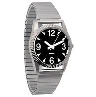 Часы мужские с черным циферблатом на растягивающемся ремешке - fgospostavki.ru - Иркутск