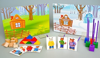 Игровой набор Фребеля "Заюшкина избушка" (серия "Сказочный мир". Выпуск 1) - fgospostavki.ru - Иркутск