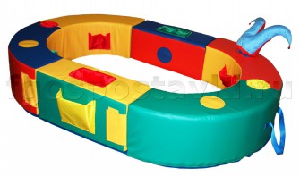 Манеж овальный 150х100х30 см (без мягкого дна) - fgospostavki.ru - Иркутск