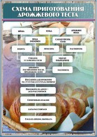 Стенд "Схема приготовления дрожжевого теста" - fgospostavki.ru - Иркутск