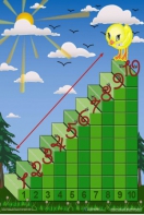 Интерактивная таблица на магнитах "Лесенка для счета" - fgospostavki.ru - Иркутск