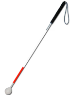 Трость телескопическая композитная с вращающимся шарообразным наконечником короткая на крючке - fgospostavki.ru - Иркутск