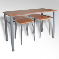 Обеденная группа четырехместная с табуретами - fgospostavki.ru - Иркутск