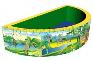 Сухой бассейн полукруглый с шелкографией - fgospostavki.ru - Иркутск