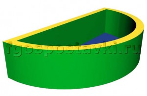 Сухой бассейн полукруглый (без рисунка) - fgospostavki.ru - Иркутск