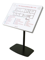 Тактильно-звуковая мнемосхема в комплекте со стойкой (наклонная стойка) - fgospostavki.ru - Иркутск