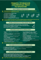 Стенд "Правила выполнения лабораторных работ по биологии" Вариант 1 - fgospostavki.ru - Иркутск