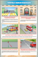 Стенд "Типичные ошибки пешеходов" - fgospostavki.ru - Иркутск