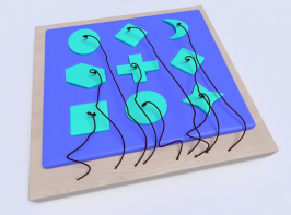 Развивающая панель с геометрическими фигурами - fgospostavki.ru - Иркутск