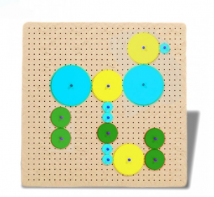 Тактильно-развивающая панель с разноцветными шестеренками - fgospostavki.ru - Иркутск