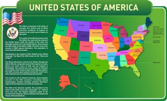 Стенд "United States Of America" - fgospostavki.ru - Иркутск