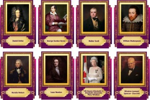 Стенд "Портреты великих британцев" - fgospostavki.ru - Иркутск