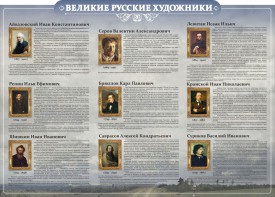 Стенд "Великие русские художники" - fgospostavki.ru - Иркутск