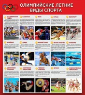 Стенд "Олимпийские летние виды спорта" - fgospostavki.ru - Иркутск