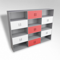 Шкаф встраиваемый закрытый с открытой полкой многосекционный ТР9 ЛДСП  - fgospostavki.ru - Иркутск