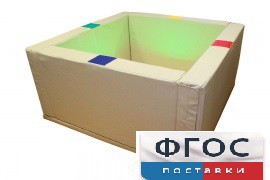 Сухой бассейн интерактивный с кнопками-переключателями (150х150х66 сантиметров) - fgospostavki.ru - Иркутск