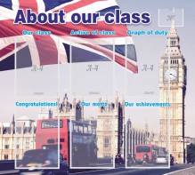 Стенд "About our class" - fgospostavki.ru - Иркутск