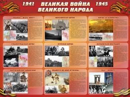 Стенд "Великая война Великого народа" Вариант 1 (9 блоков) - fgospostavki.ru - Иркутск