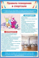 Стенд "Правила поведения в спортзале №1" - fgospostavki.ru - Иркутск
