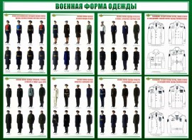 Стенд "Военная форма одежды" - fgospostavki.ru - Иркутск