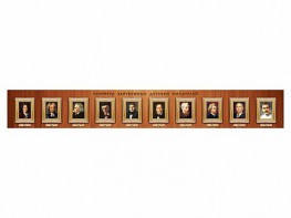 Стенд-лента "Портреты зарубежных детских писателей" - fgospostavki.ru - Иркутск