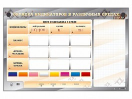 Электрифицированный оптический стенд "Окраска индикаторов в различных средах" с маркерными полями - fgospostavki.ru - Иркутск